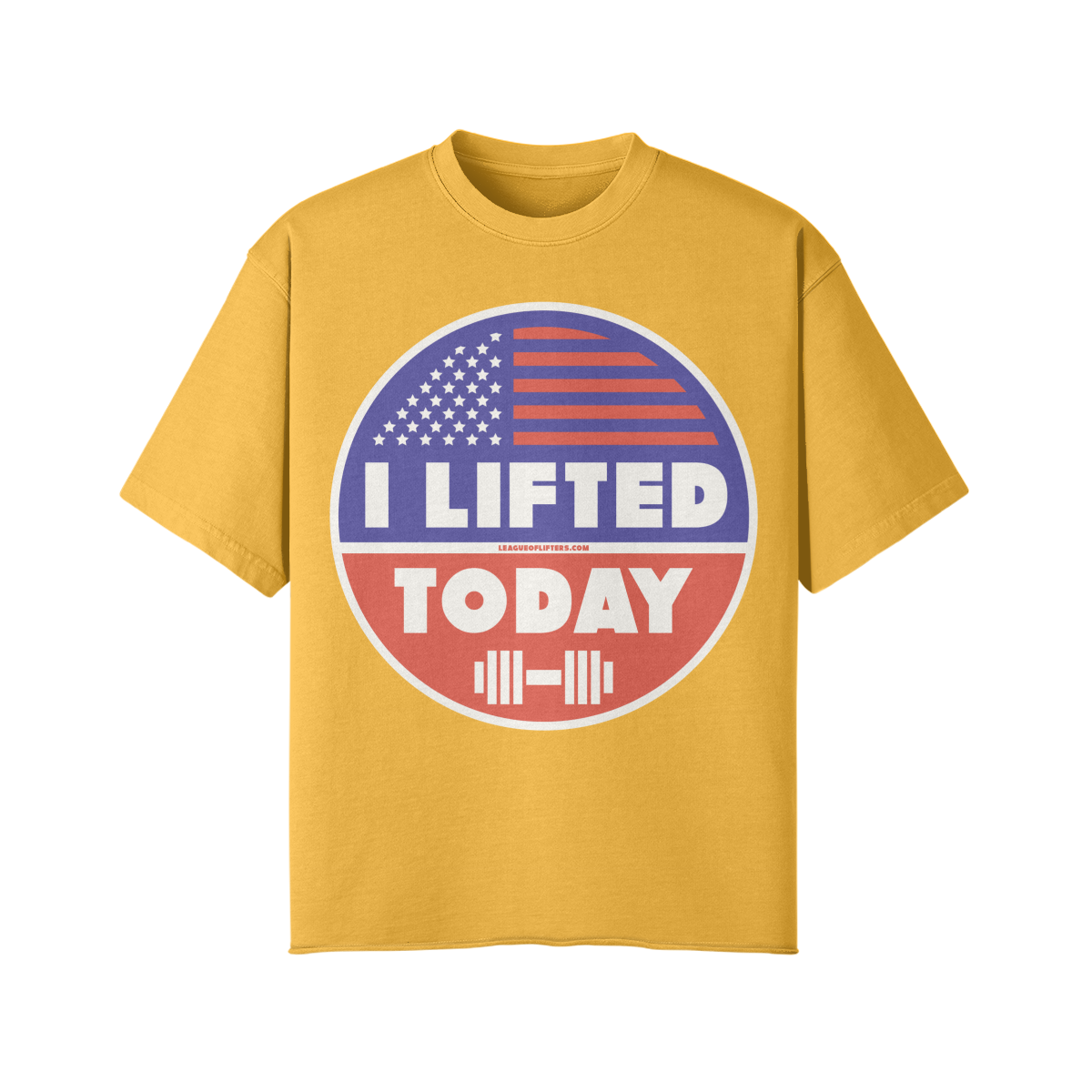 I LIFTED TODAY- Pump Top-Vintage Yellow-League of Lifters