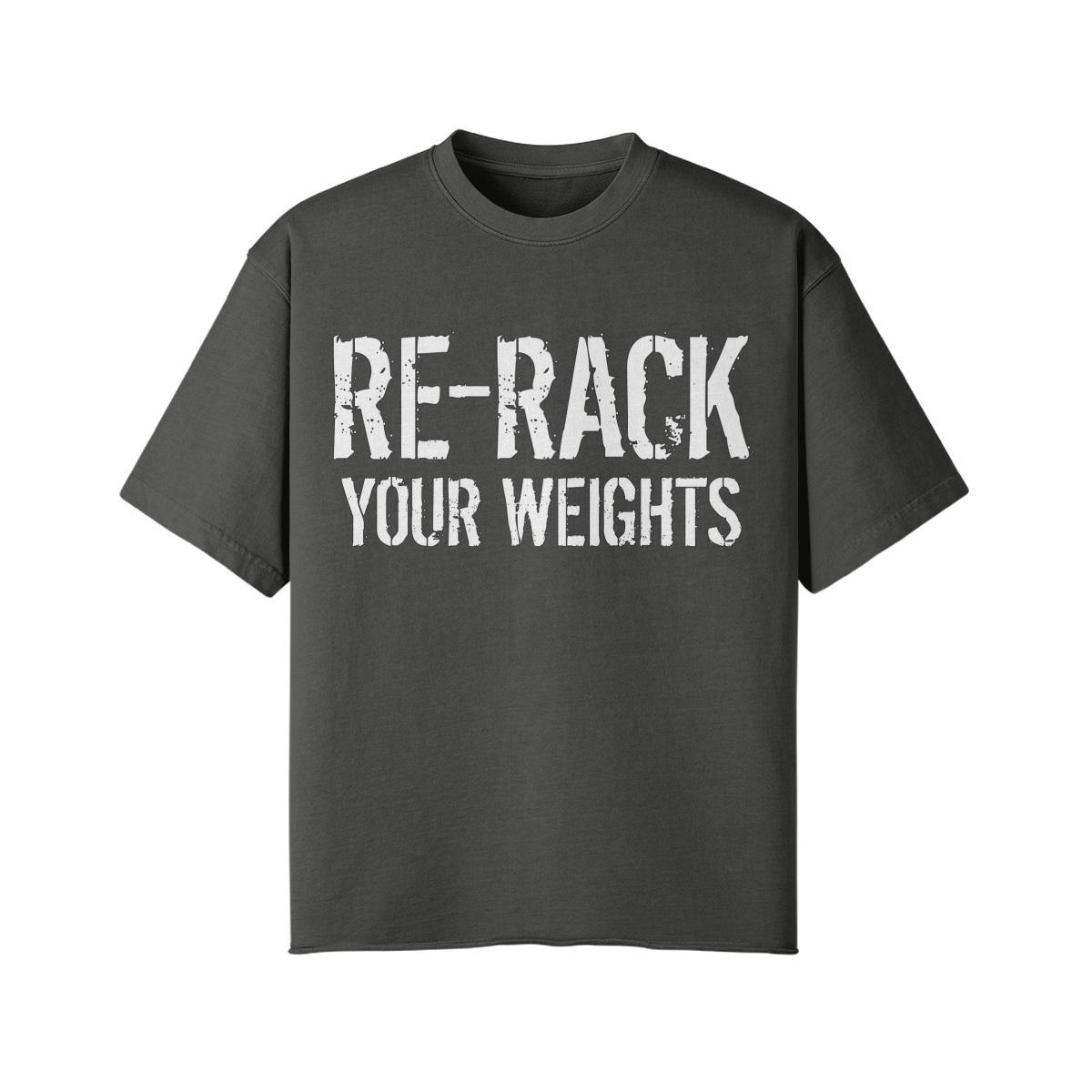 RE-RACK YOUR WEIGHTS- Pump Top-Dark Gray-League of Lifters