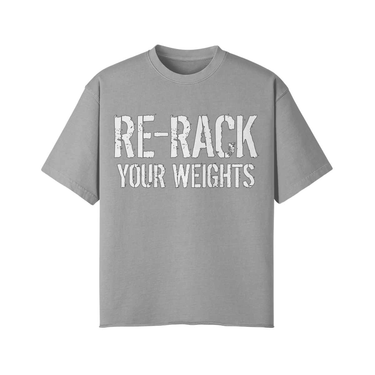 RE-RACK YOUR WEIGHTS- Pump Top-Light Gray-League of Lifters