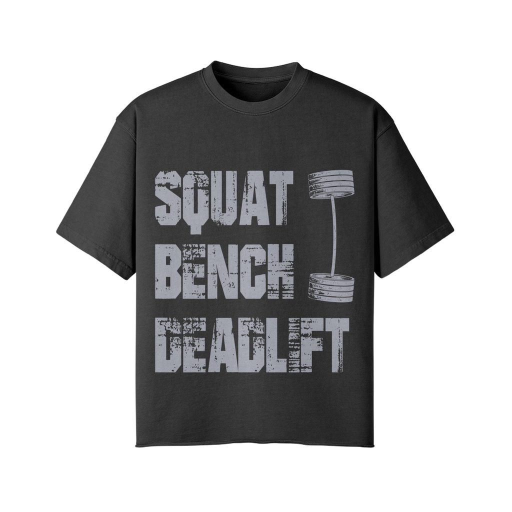 SQUATS BENCH DEADLIFT- Pump Top-Snow Wash-League of Lifters