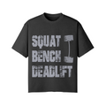 SQUATS BENCH DEADLIFT- Pump Top-Snow Wash-League of Lifters