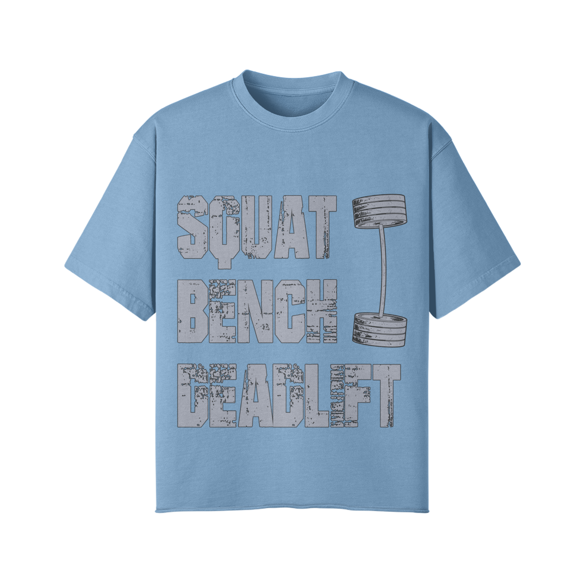 SQUATS BENCH DEADLIFT- Pump Top-Medium Blue-League of Lifters