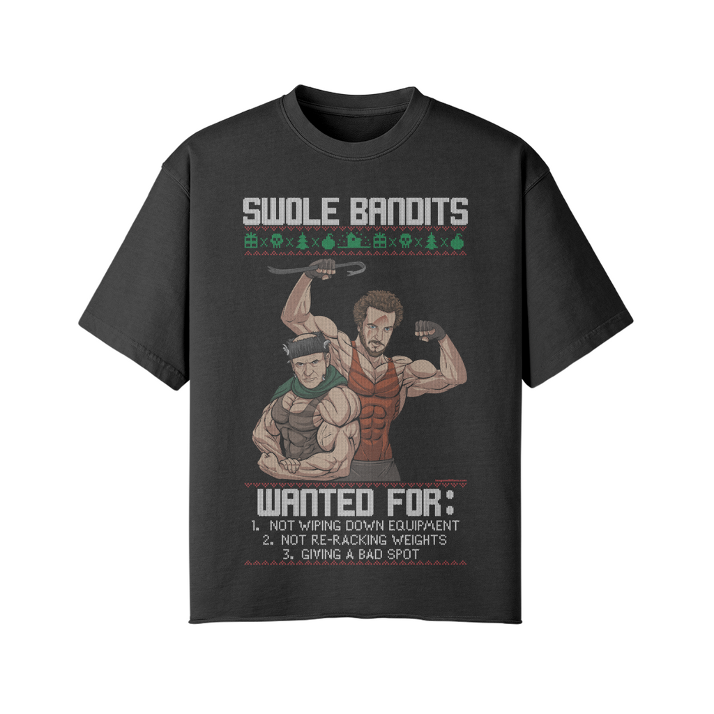 SWOLE BANDITS- Pump Top-Snow Wash-League of Lifters