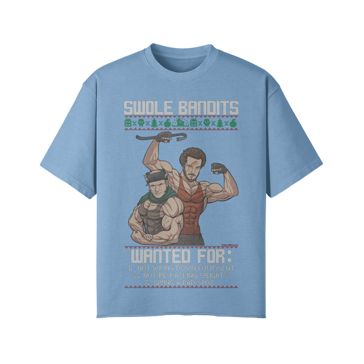 SWOLE BANDITS- Pump Top-Medium Blue-League of Lifters
