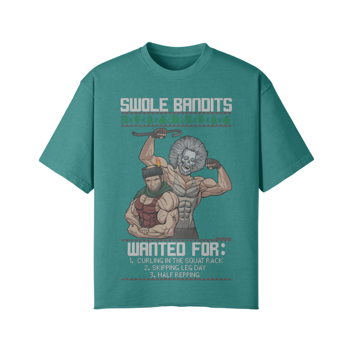 SWOLE BANDITS VARIANT- Pump Top-Vintage Green-League of Lifters