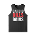CARDIO KILLS GAINS- Tank Top-Black-League of Lifters