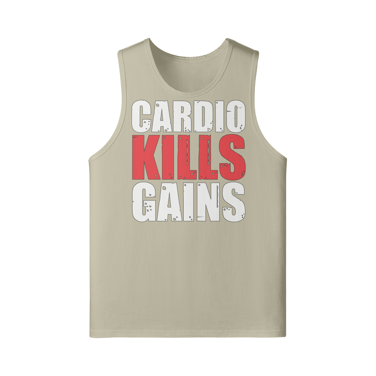 CARDIO KILLS GAINS- Tank Top-Rice Apricot-League of Lifters