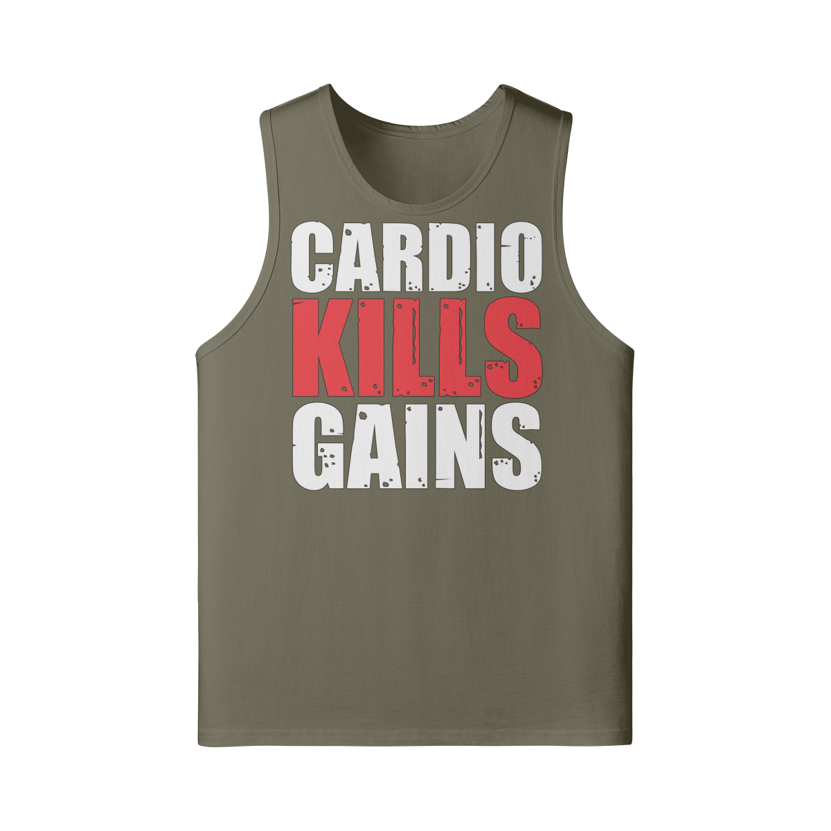 CARDIO KILLS GAINS- Tank Top-Camel-League of Lifters