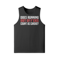 DOES RUNNING OUT OF F*CKS COUNT AS CARDIO- Tank Top-Black-League of Lifters