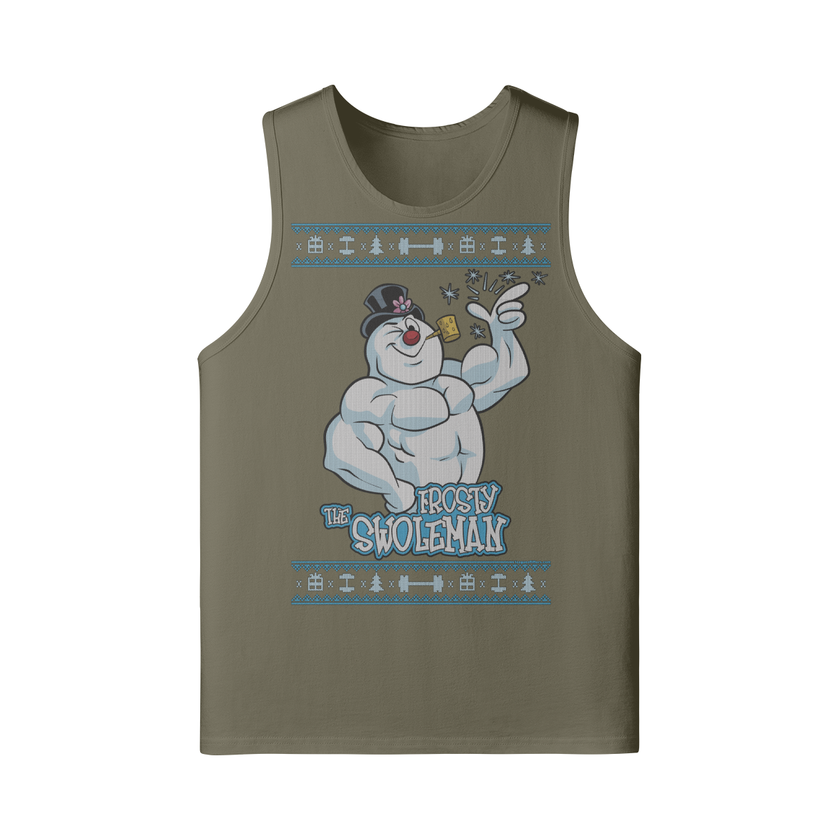 FROSTY THE SWOLEMAN- Tank Top-Camel-League of Lifters