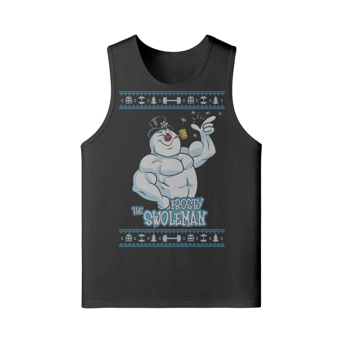 FROSTY THE SWOLEMAN- Tank Top-Black-League of Lifters