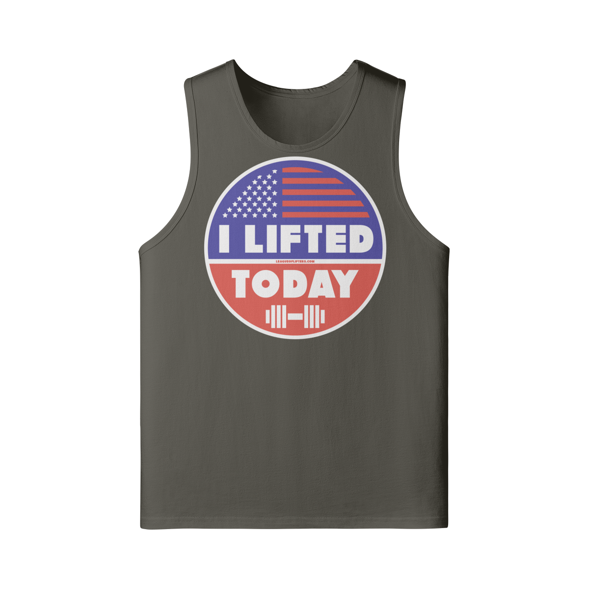 I LIFTED TODAY- Tank Top-Charcoal Grey-League of Lifters