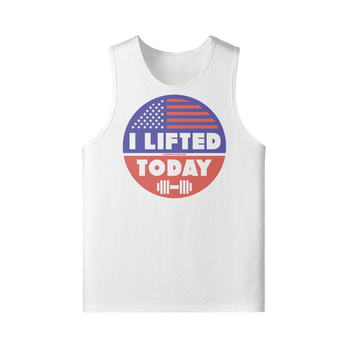 I LIFTED TODAY- Tank Top-White-League of Lifters
