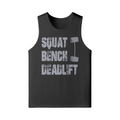 SQUATS BENCH DEADLIFT- Tank Top-Black-League of Lifters