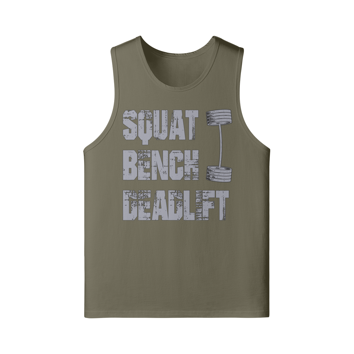 SQUATS BENCH DEADLIFT- Tank Top-Camel-League of Lifters