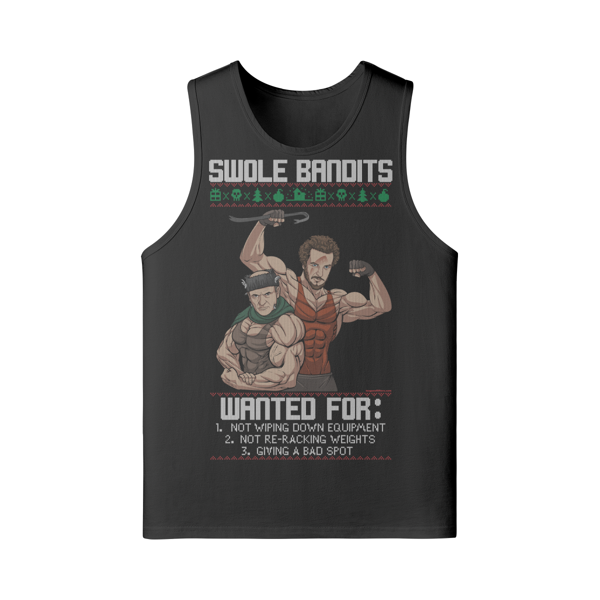 SWOLE BANDITS- Tank Top-Black-League of Lifters