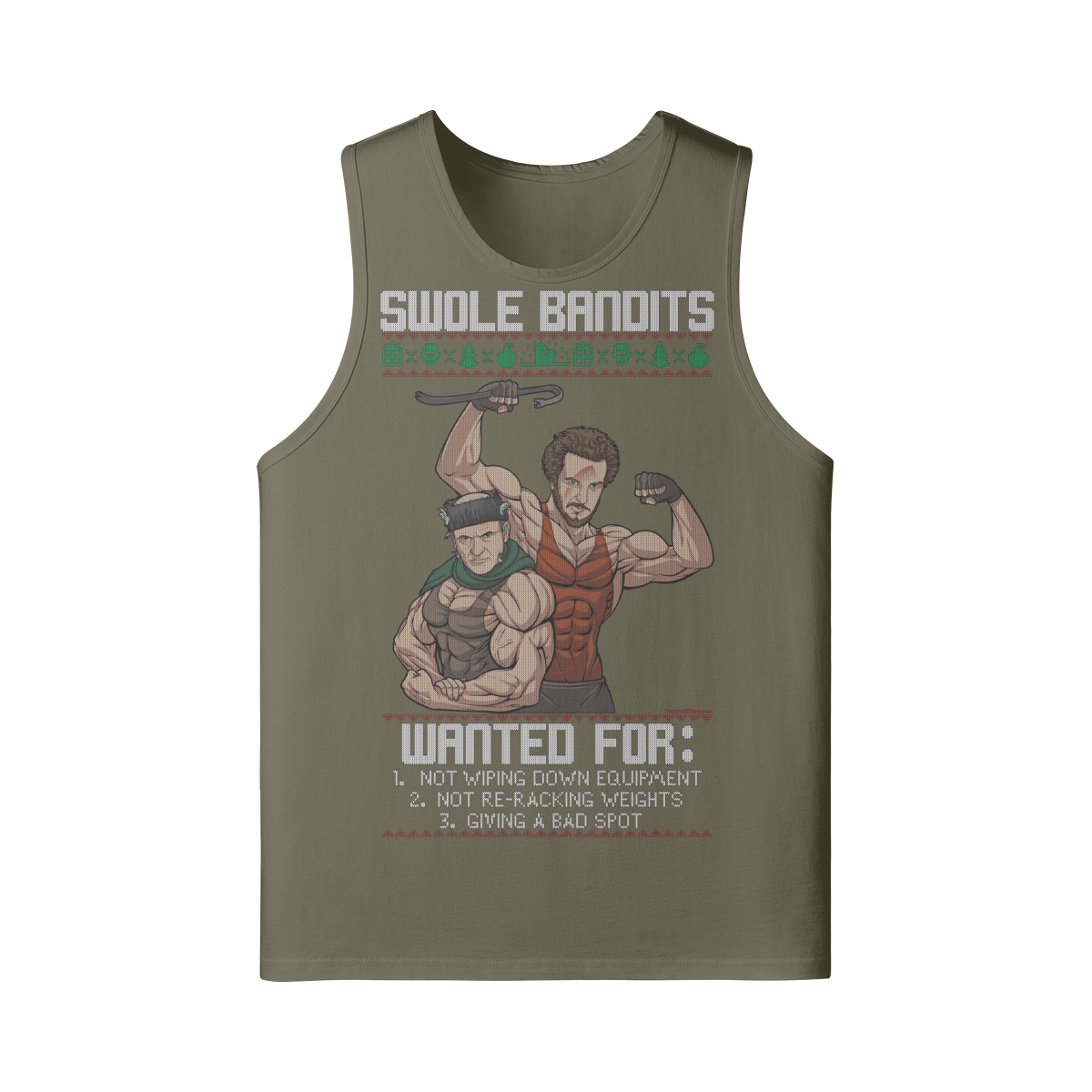 SWOLE BANDITS- Tank Top-Camel-League of Lifters