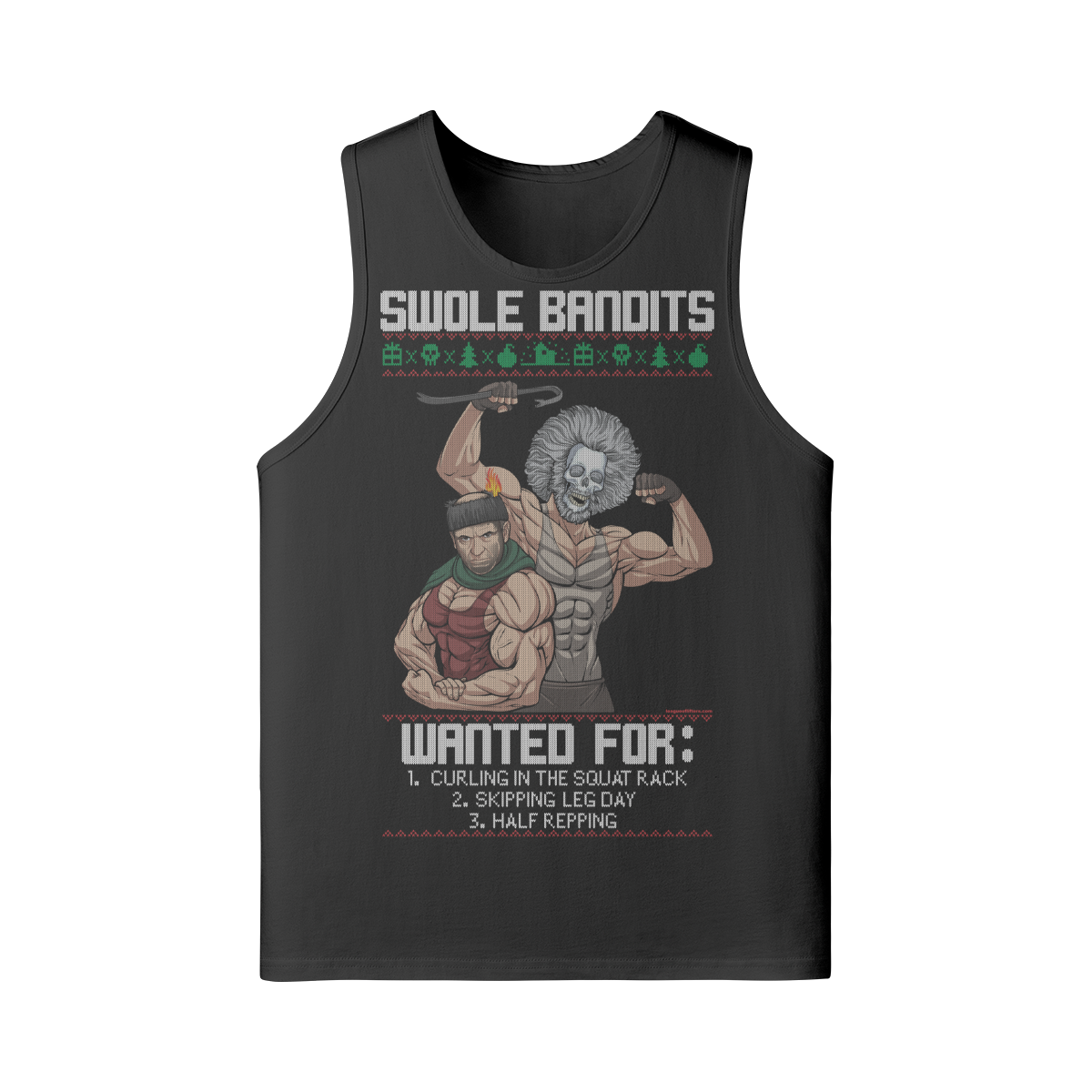 SWOLE BANDITS VARIANT- Tank Top-Black-League of Lifters