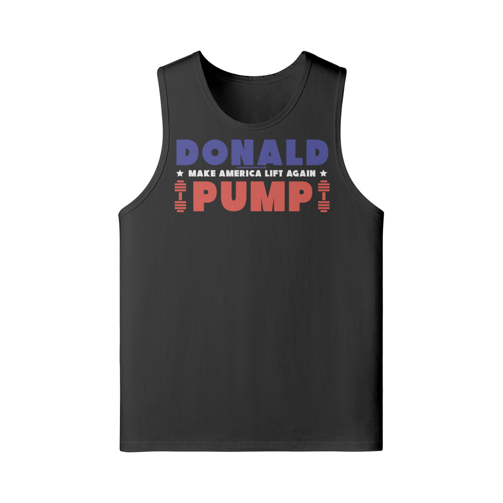 DONALD PUMP- Tank Top-Black-League of Lifters