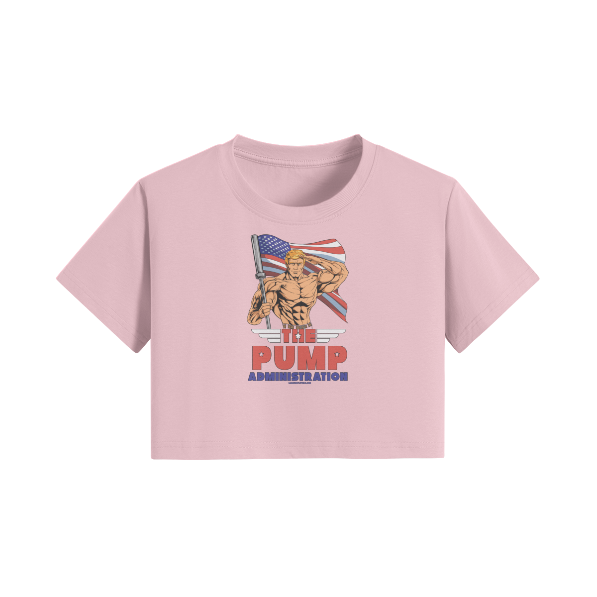 THE PUMP ADMINISTRATION- Womens Crop Top-Pink-League of Lifters