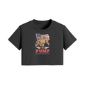 THE PUMP ADMINISTRATION- Womens Crop Top-Black-League of Lifters