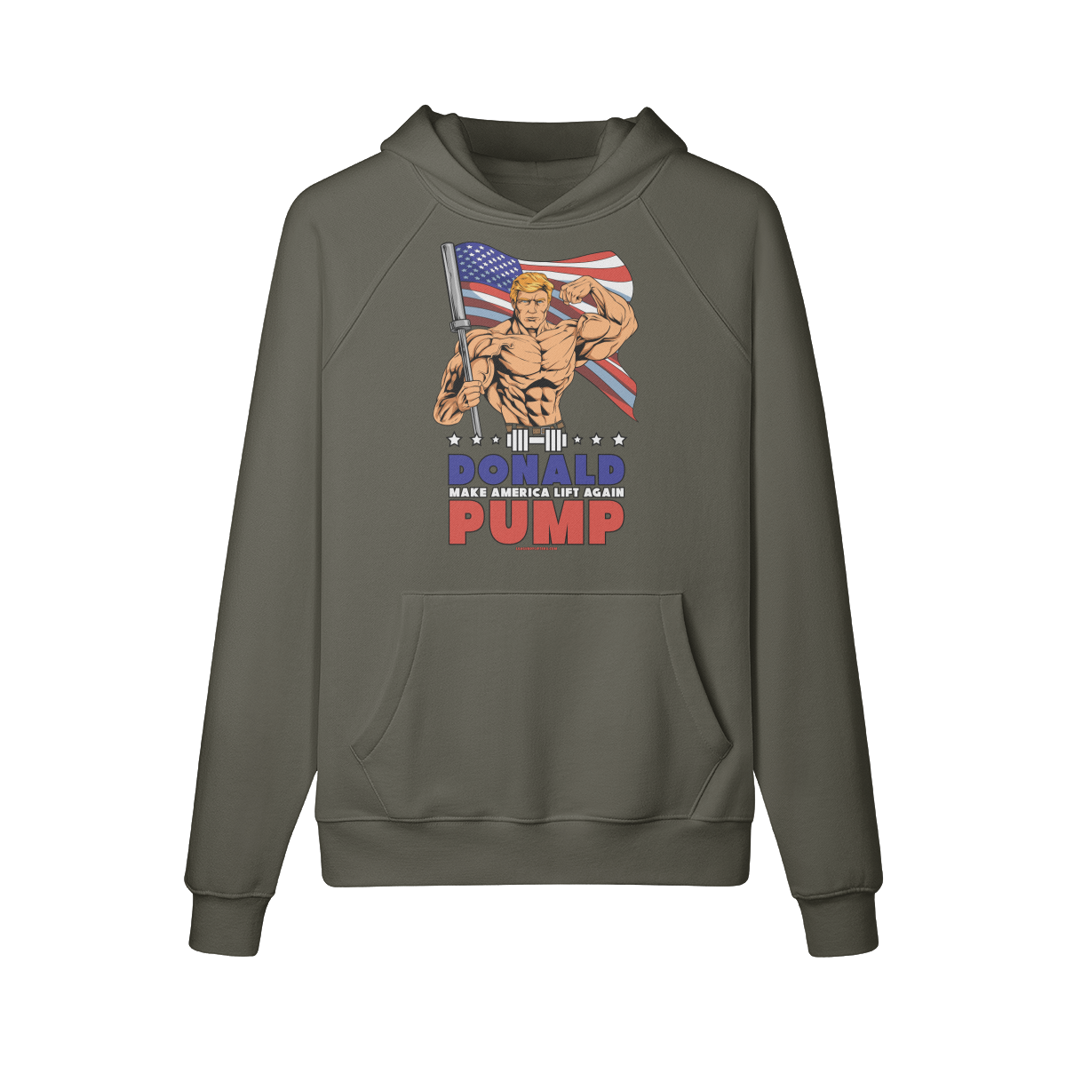 DONALD PUMP FLEX- Hoodie-Charcoal Grey-League of Lifters
