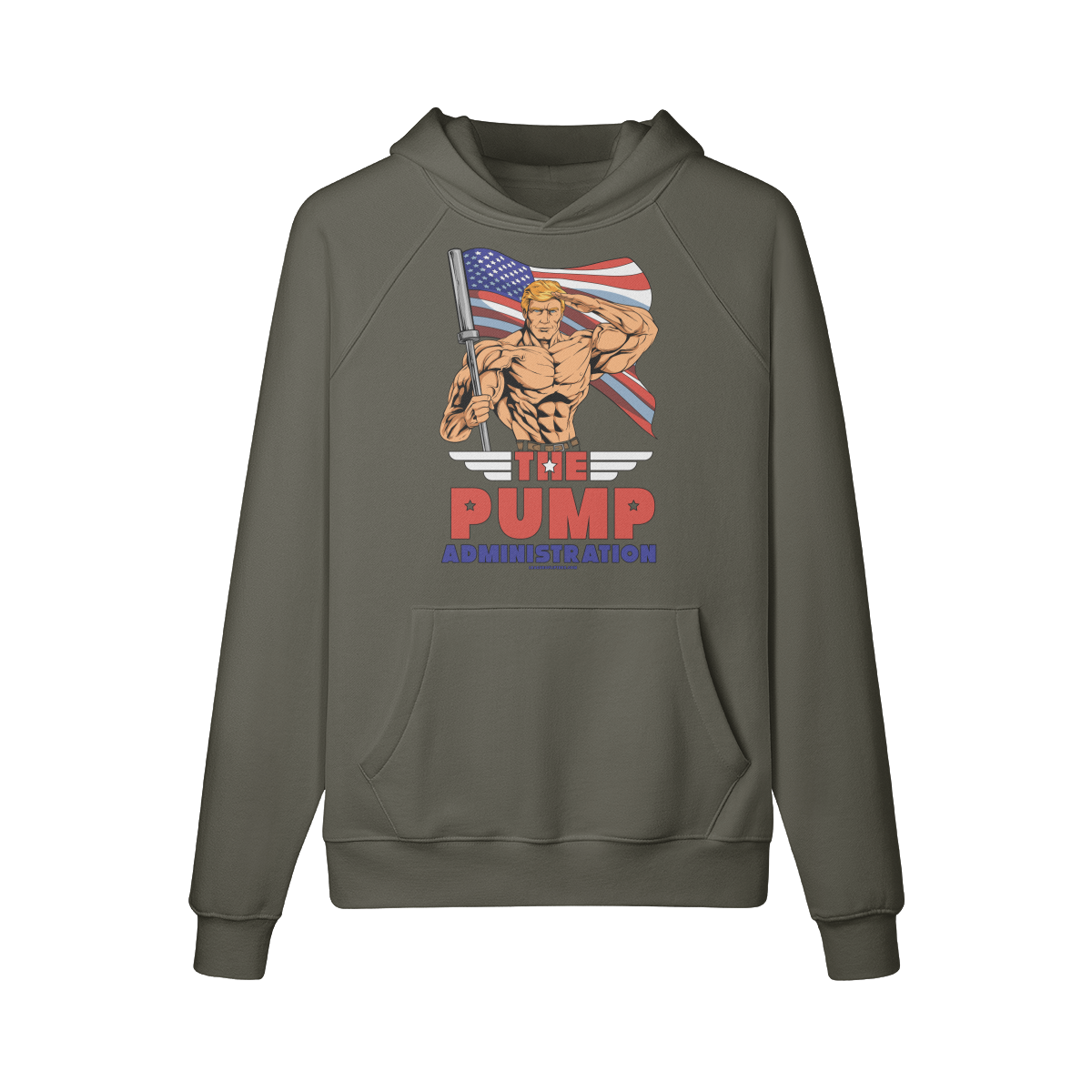 THE PUMP ADMINISTRATION- Hoodie-Charcoal Grey-League of Lifters