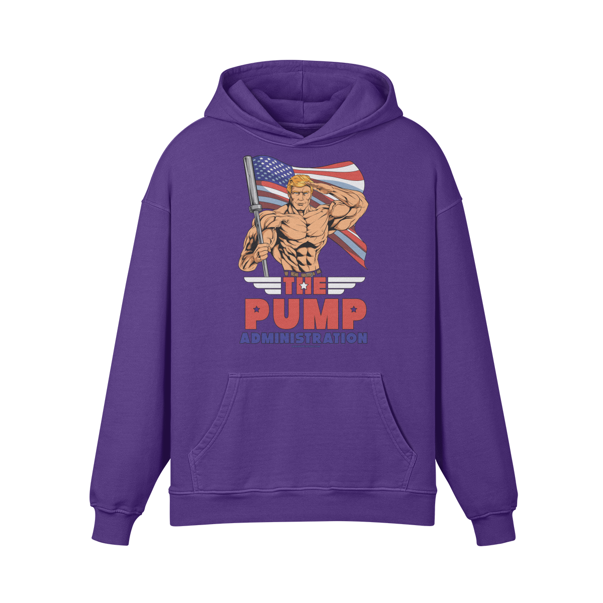 THE PUMP ADMINISTRATION- Oversized Hoodie-Purple Haze-League of Lifters