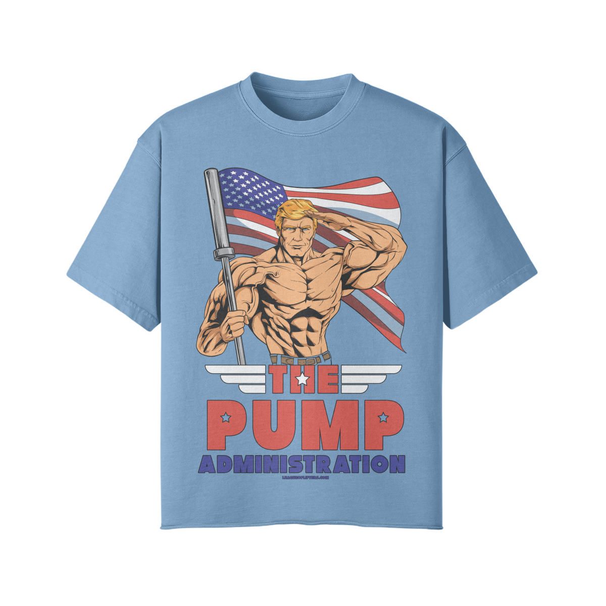 THE PUMP ADMINISTRATION- Pump Top-Medium Blue-League of Lifters