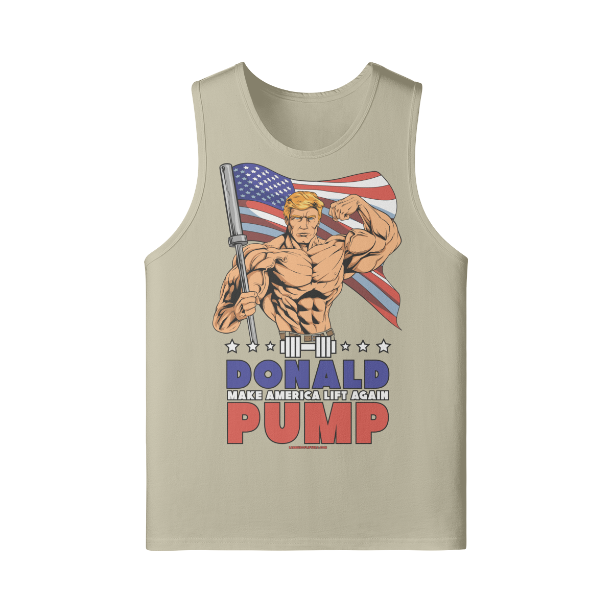 DONALD PUMP FLEX- Tank Top-Rice Apricot-League of Lifters