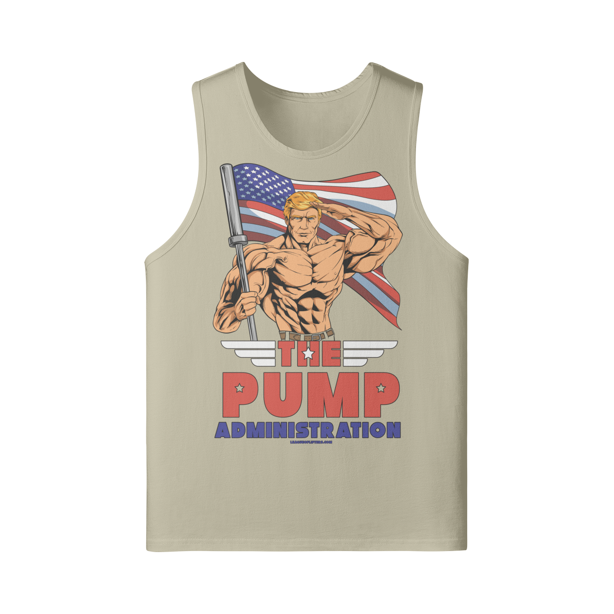 THE PUMP ADMINISTRATION- Tank Top-Rice Apricot-League of Lifters