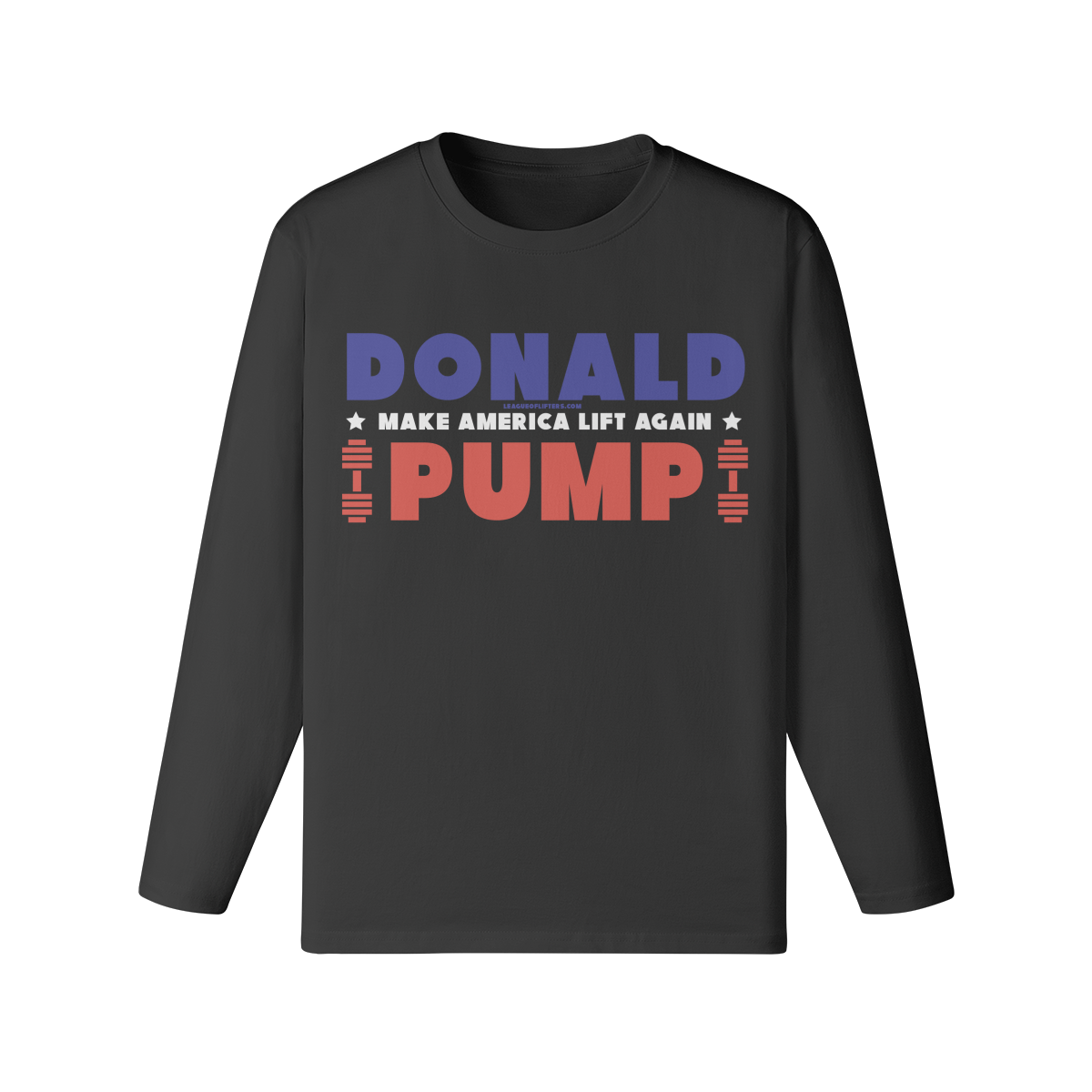 DONALD PUMP- Classic Long Sleeve Top-Black-League of Lifters