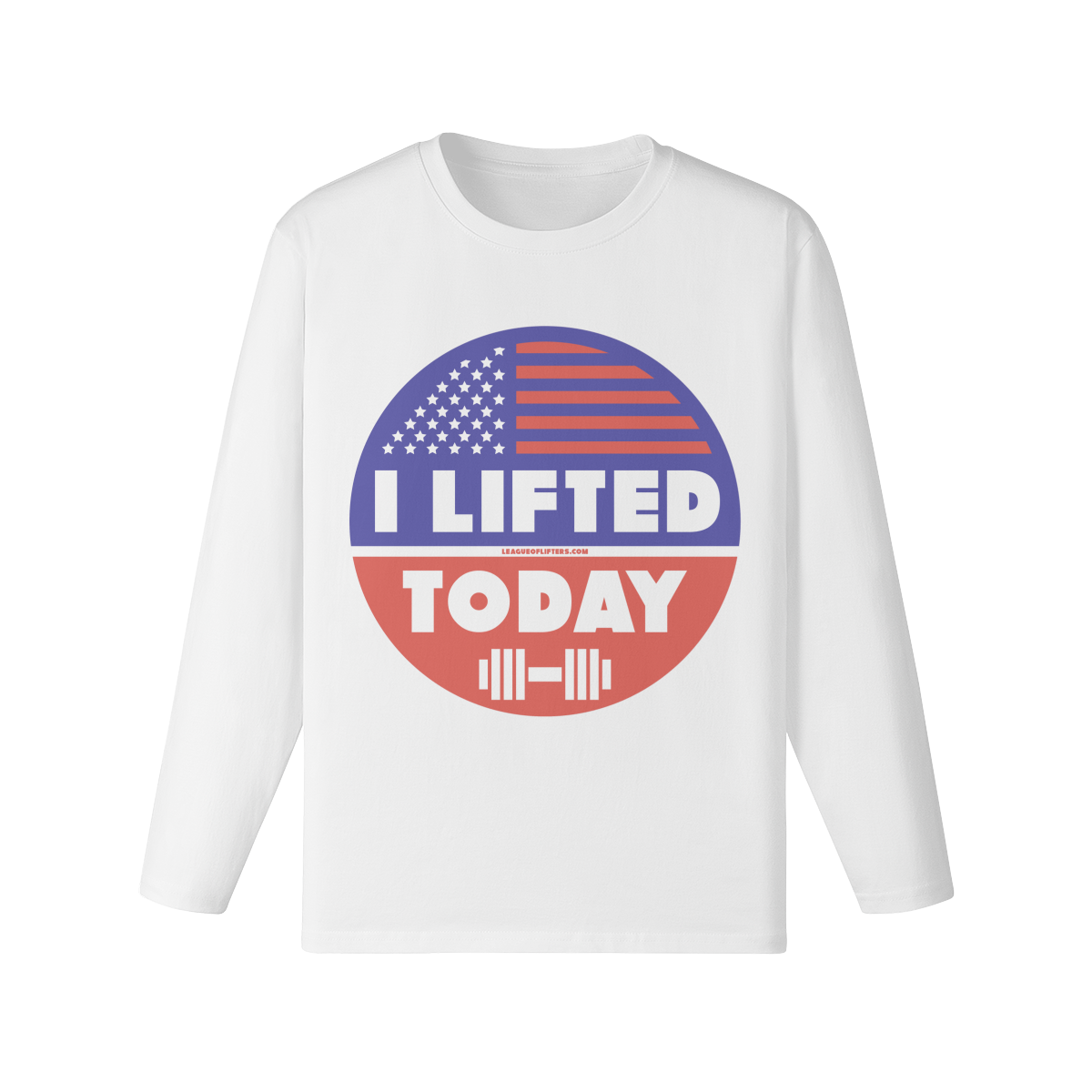 I LIFTED TODAY- Classic Long Sleeve Top-White-League of Lifters
