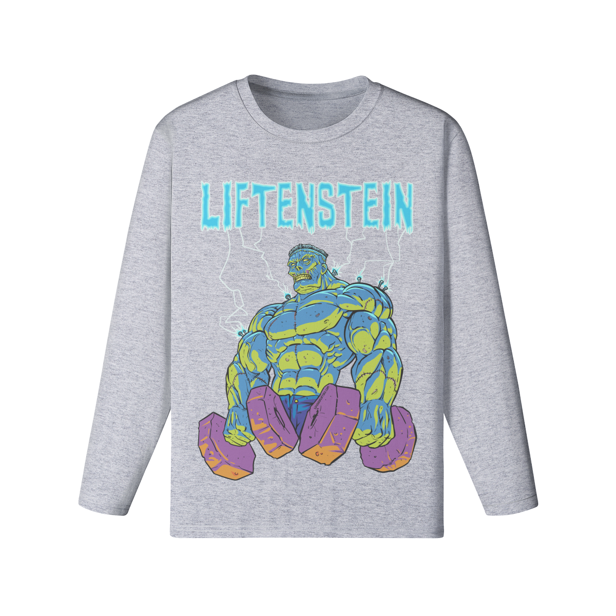 LIFTENSTEIN- Classic Long Sleeve Top-Medium Heather Gray-League of Lifters