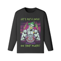 SMILE ON THAT PLATE- Classic Long Sleeve Top-Black-League of Lifters