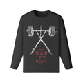 THE BLAIR LIFT PROJECT- Classic Long Sleeve Top-Black-League of Lifters