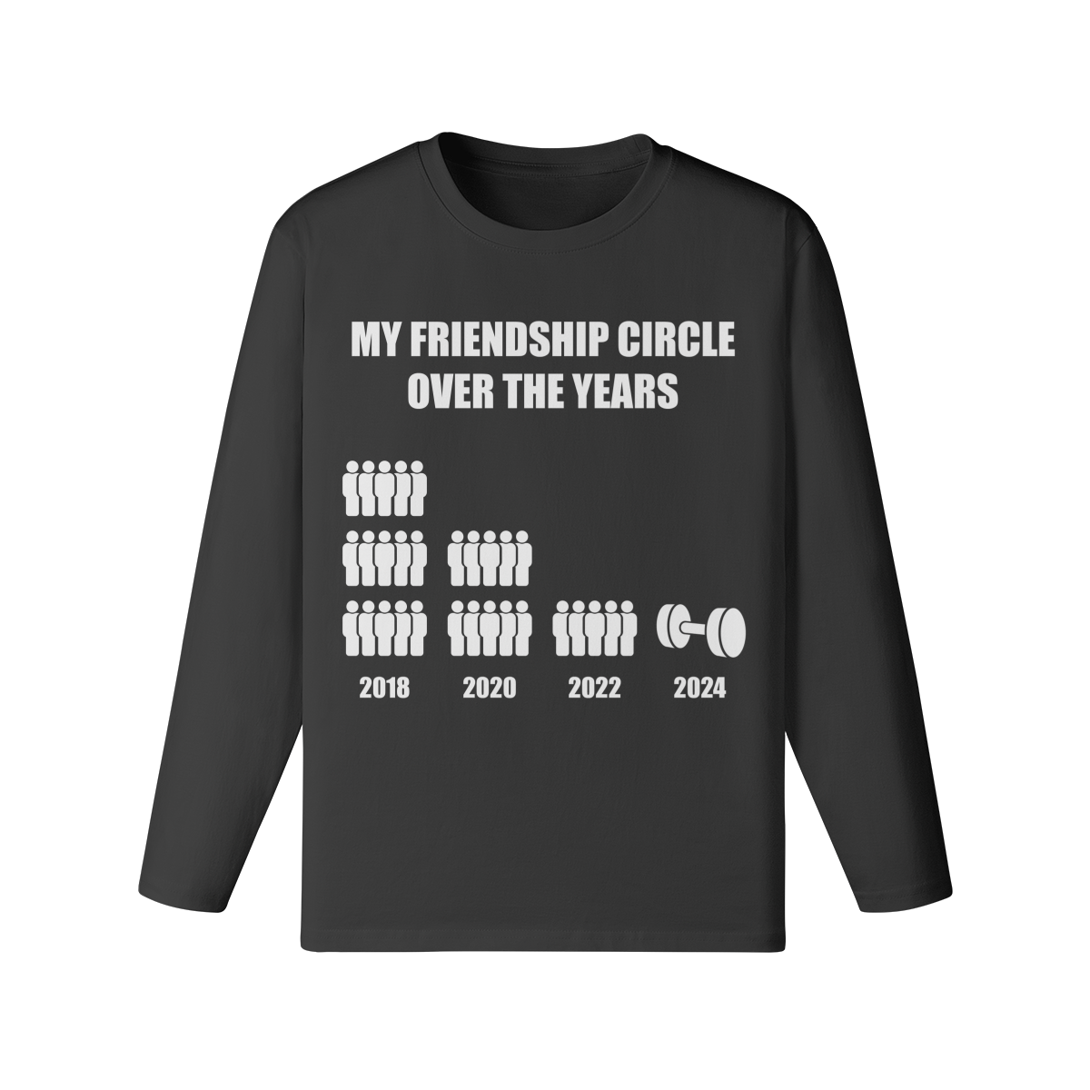 FRIENDSHIP CIRCLE- Classic Long Sleeve Top-Black-League of Lifters
