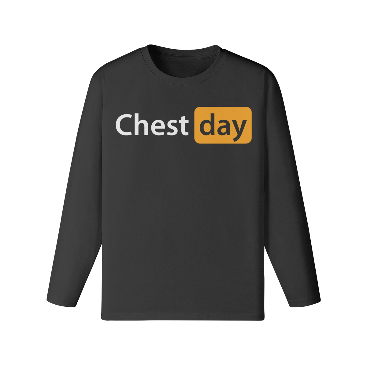 CHEST DAY- Classic Long Sleeve Top-Black-League of Lifters