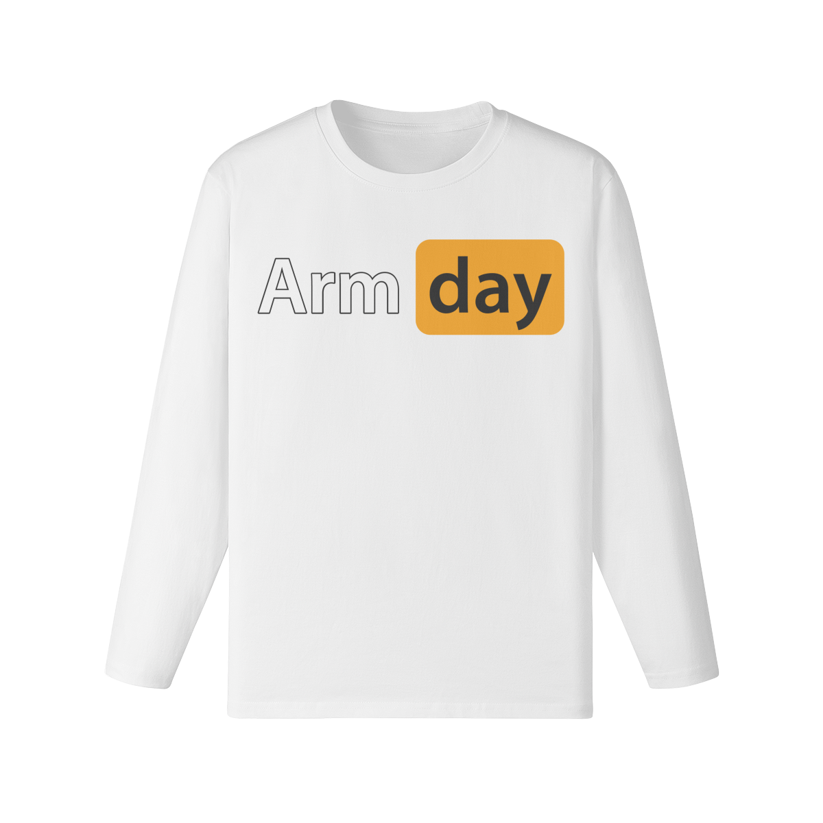 ARM DAY- Classic Long Sleeve Top-White-League of Lifters