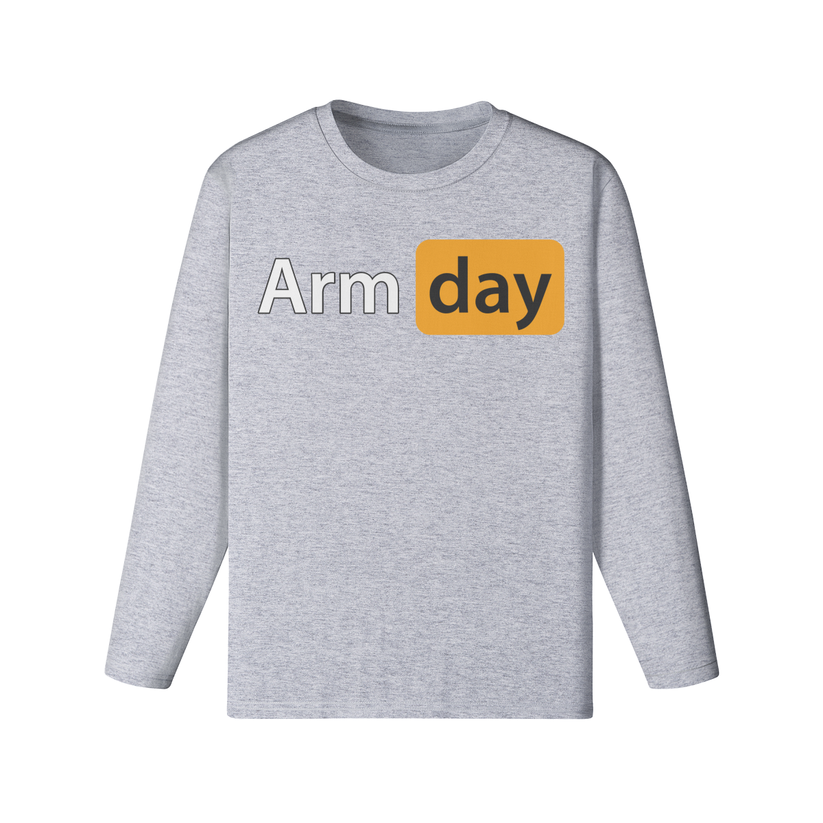 ARM DAY- Classic Long Sleeve Top-Medium Heather Gray-League of Lifters