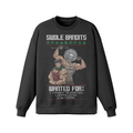 SWOLE BANDITS VARIANT- Oversized Long Sleeve Sweatshirt-Faded Black-League of Lifters