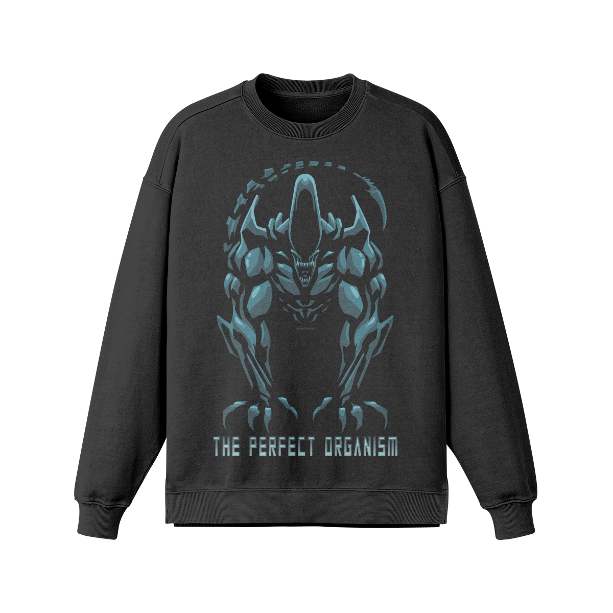PERFECT ORGANISM- Oversized Long Sleeve Sweatshirt-Faded Black-League of Lifters