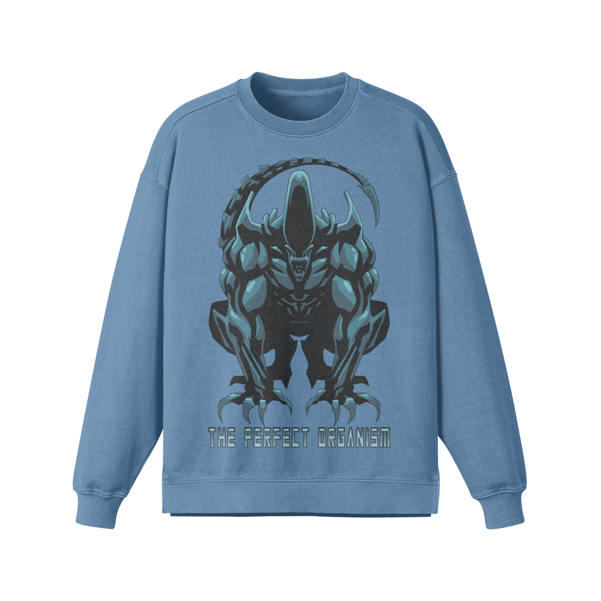 PERFECT ORGANISM- Oversized Long Sleeve Sweatshirt-Slate Blue-League of Lifters