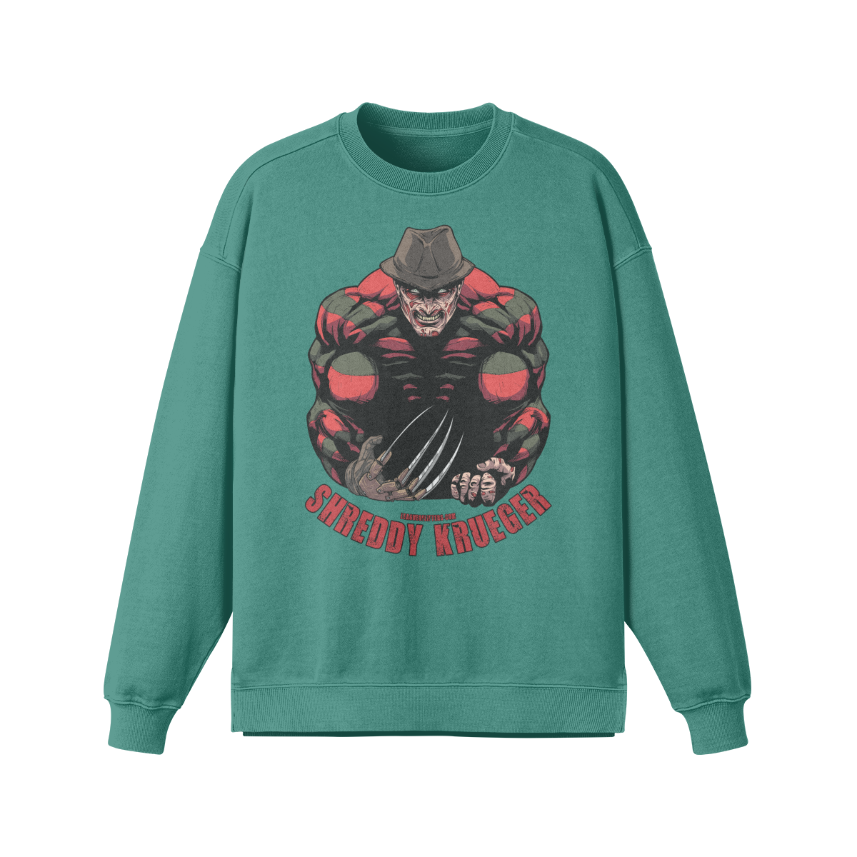 SHREDDY KRUEGER- Oversized Long Sleeve Sweatshirt-Wintergreen Dream-League of Lifters