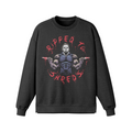 RIPPED TO SHREDS- Oversized Long Sleeve Sweatshirt-Faded Black-League of Lifters