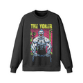 THE YOKER (RETRO)- Oversized Long Sleeve Sweatshirt-Faded Black-League of Lifters