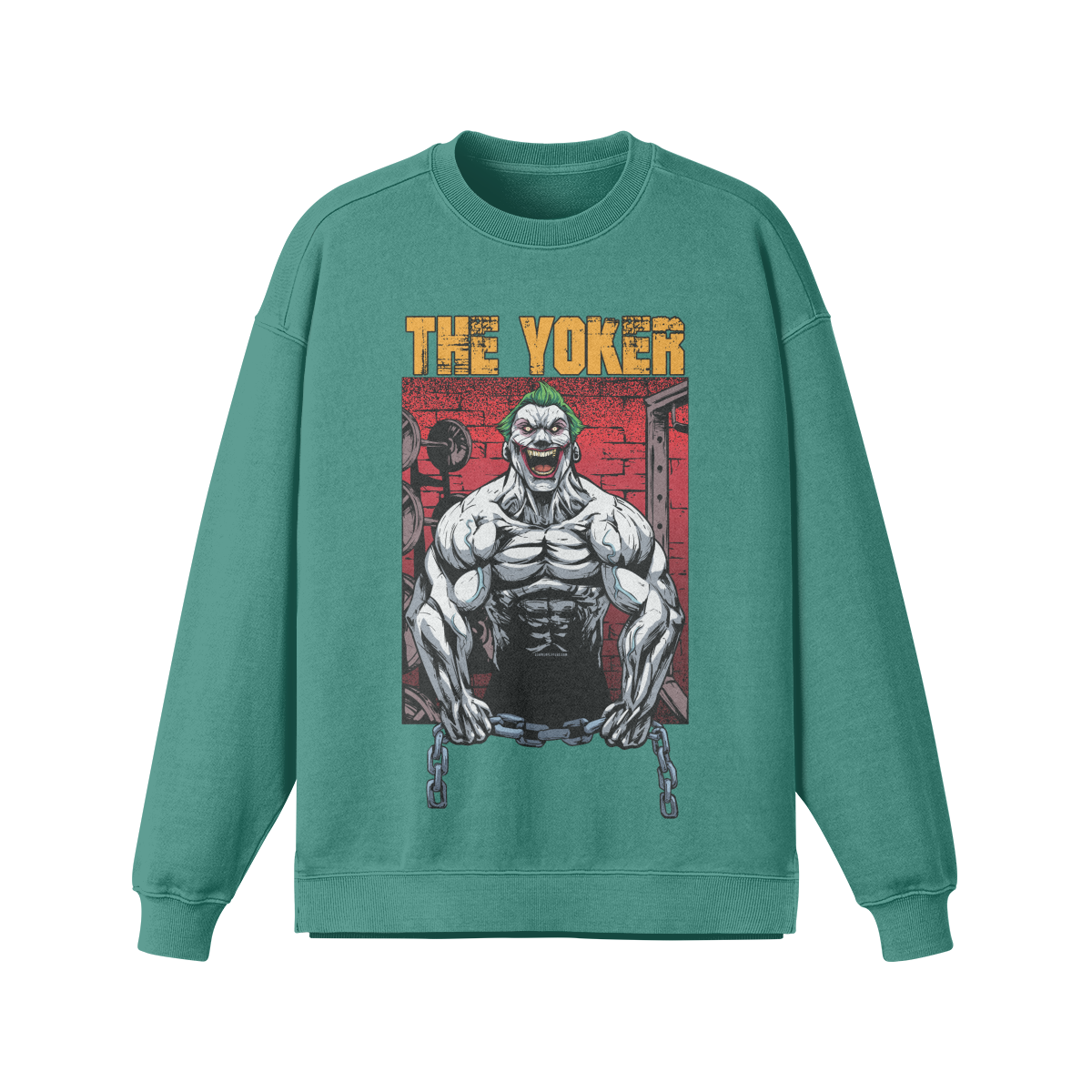 THE YOKER- Oversized Long Sleeve Sweatshirt-Wintergreen Dream-League of Lifters