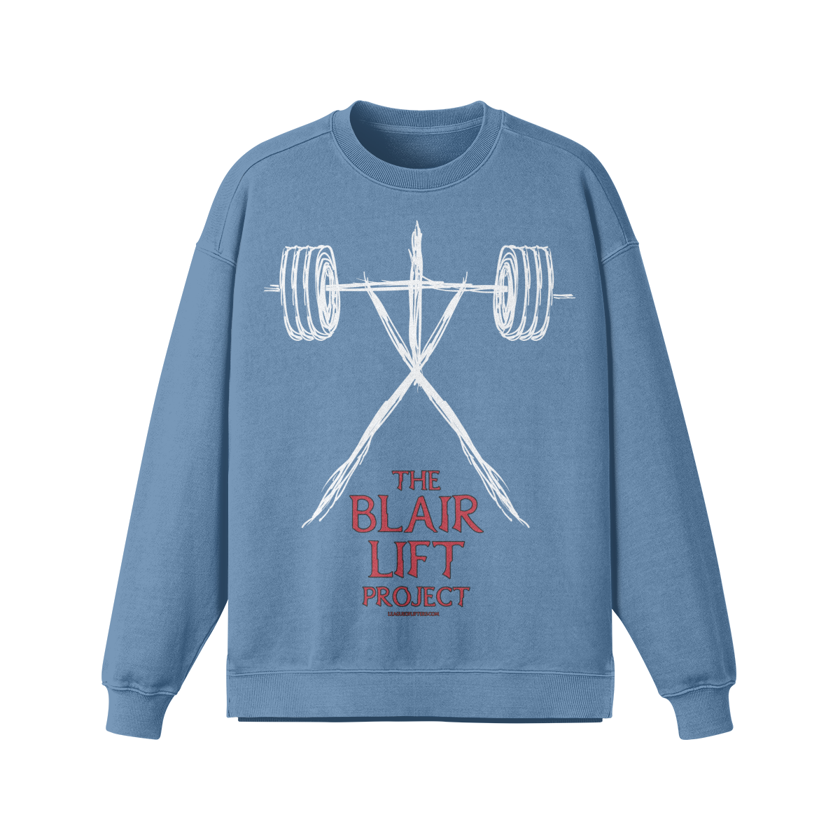 THE BLAIR LIFT PROJECT- Oversized Long Sleeve Sweatshirt-Slate Blue-League of Lifters