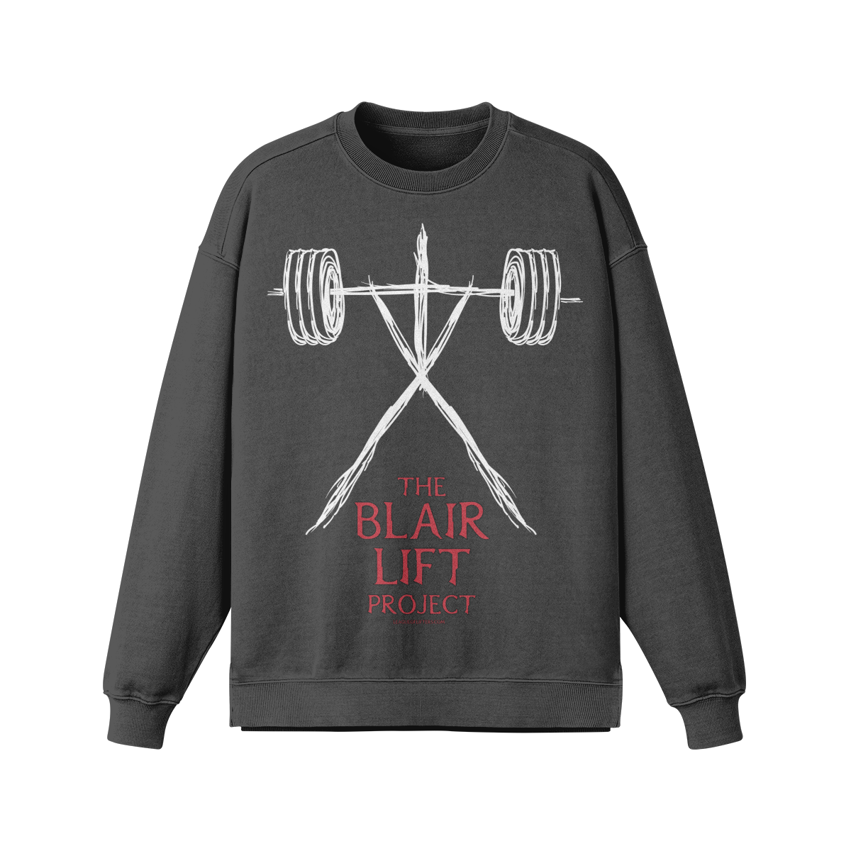 THE BLAIR LIFT PROJECT- Oversized Long Sleeve Sweatshirt-Eclipse Gray-League of Lifters