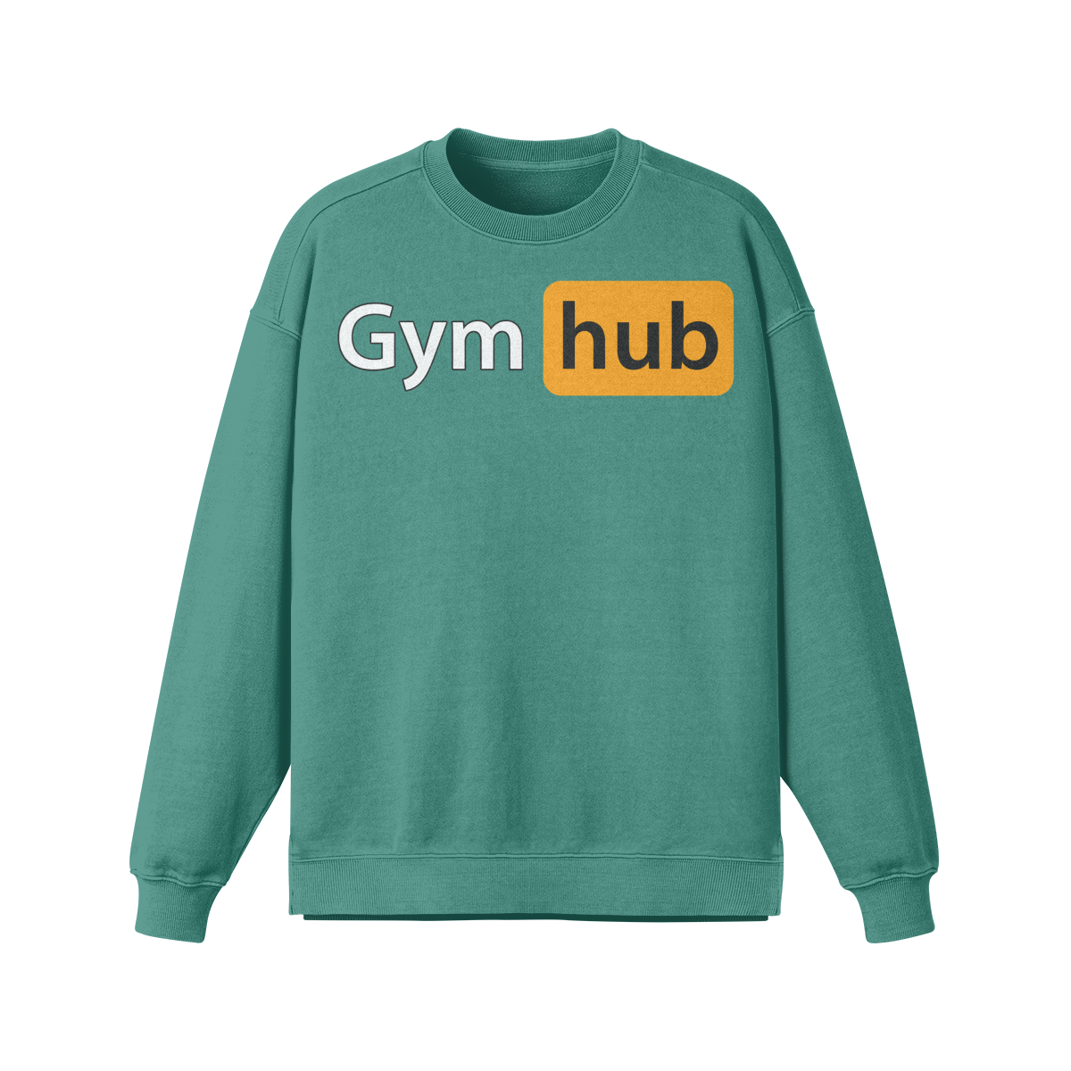 GYM HUB- Oversized Long Sleeve Sweatshirt-Wintergreen Dream-League of Lifters